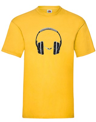 FRUIT OF THE LOOM T-shirt με στάμπα K5854 ΚΙΤΡΙΝΟ